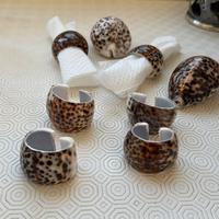 Conchiglie vere portatovaglioli e decorative