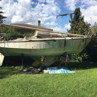 Barca a vela 6,50 metri in legno marino