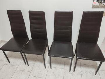 Sedie per soggiorno in similpelle