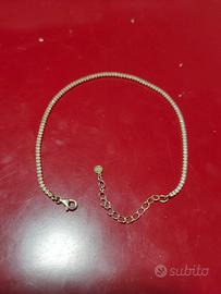 cavigliera in argento "925 con zirconi