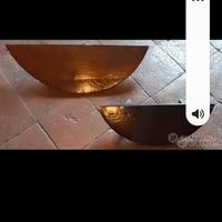 2 mensole di legno con sostegni di ferro 