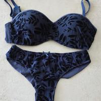 Completo intimo donna blu Jadea 