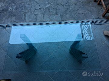 Tavolo da fumo in cristallo