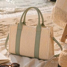 Borsa Tote Vintage da mare e da passeggio 