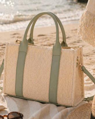 Borsa Tote Vintage da mare e da passeggio 