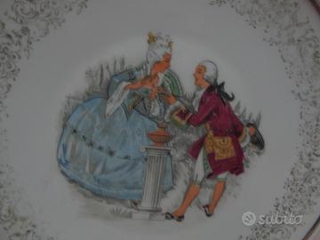 Piatto Wunsiedel Porzellan - Scena Galante - Bavie