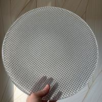 Piatto in vetro lavorato - 33 cm