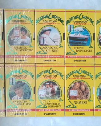 10 VHS Agatha Christie collezione DeAgostini 1998