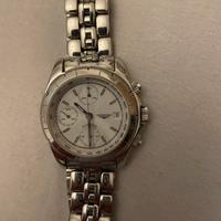 Cronografo automatico Longines bracciale in acciai