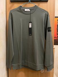 Felpa Girocollo Verde Stone Island Taglia S Nuova
