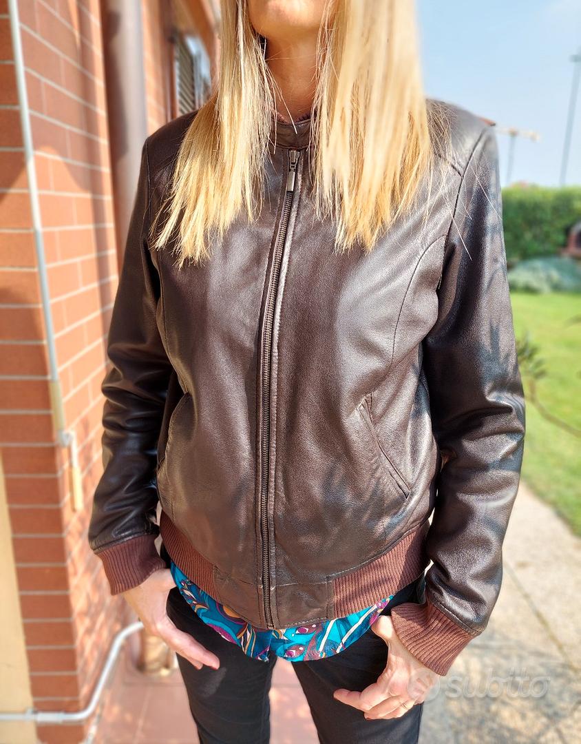 Giacca Biker Giacchetti Pelle Conbipel Giubbotto Pelle Conbipel