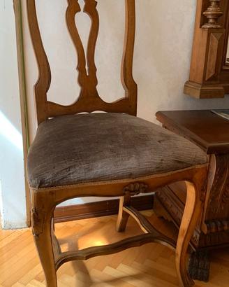 sedie antiche stile Chippendale