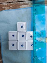 Lotto tanzaniti naturali alta qualità 7.115 carati