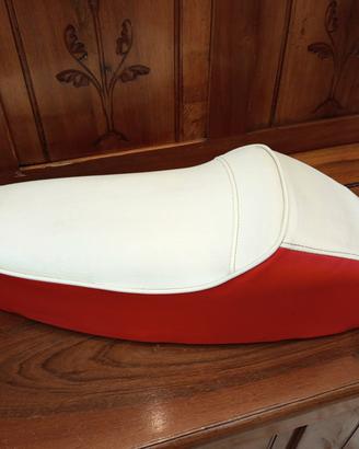 Sella Vespa 50 Tricolore Bianco Rosso Ver
