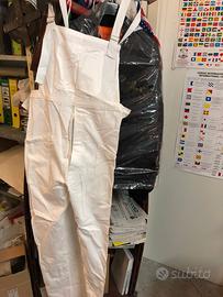 Salopette bianche