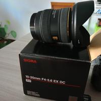 Sigma 10-20mm f/4-5.6 EX DC HSM - Attacco Canon EF