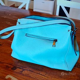 Borsa Donna colore Azzurro Usata Pochissimo