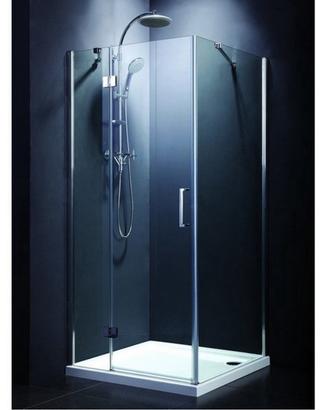 Box doccia cristallo trasparente 100x80