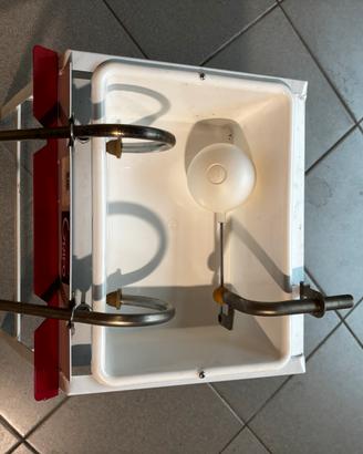 Imbottigliatrice bott vino con 2 becchi in inox