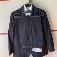 Completo Bambino Paggetto Blu Gessato QDK tg 40