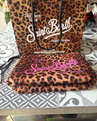 Pochette MC2 Saint Barth originale leopardata