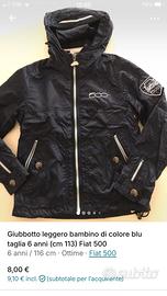 Giubbotto bambino Fiat 500 taglia 6 anni