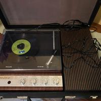 Giradischi vintage in valigetta Philips 003 Domino