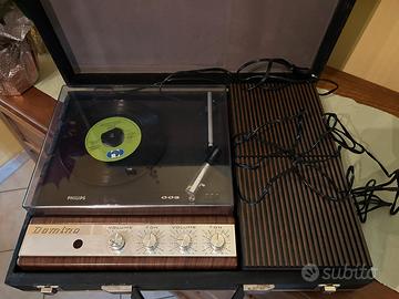 Giradischi vintage in valigetta Philips 003 Domino