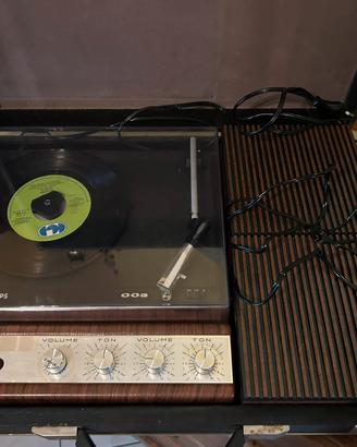 Giradischi vintage in valigetta Philips 003 Domino