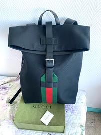 GUCCI OPHIDIA ZAINO NERO CON SCONTRINO