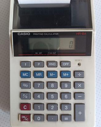 Casio Printing Calculator HR 8-A vintage.