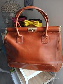 borsa in vera pelle cuoio