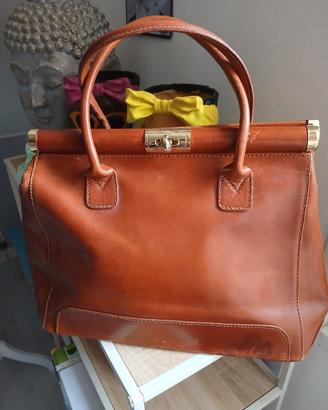 borsa in vera pelle cuoio