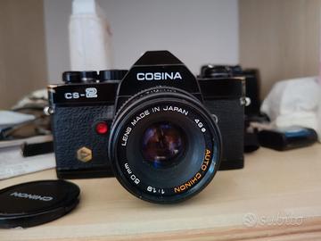 Cosina cs2 con chinon 50mm F2 +borsa pelle