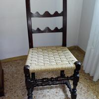 Sedie (2) in noce del '600