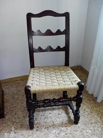 Sedie (2) in noce del '600