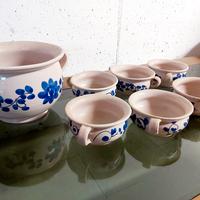 Zuppiera + ciotole Sicilia Artigianato Bentivegna