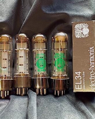 4 Valvole ELECTRO-HARMONIX EL34   NUOVE