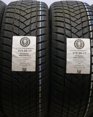 4 GOMME 215 55 17 GT RADIAL A67729