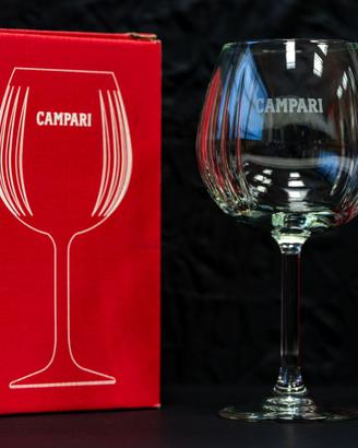 6 calici Campari originali per vino o spritz