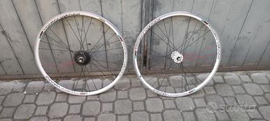 Coppia cerchi bici Maddux Bianchi bicicletta corsa