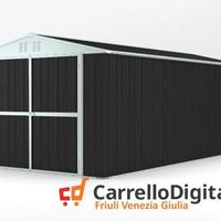 Box garage auto in Acciaio 327x611cm 19mq nero