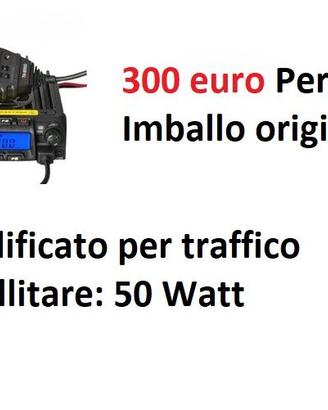 Radio VHF modificato da  tecnico satellitare