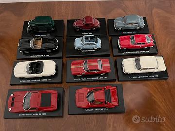 Modellini in metallo di macchine d'epoca