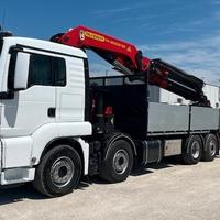 Man TGS 35.420 Euro 6 con Gru + cassone fisso aper