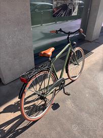 Bicicletta 28’ Stile Vintage Verde Militare