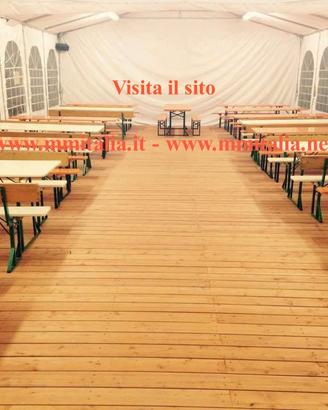 30 Set Birreria 220 x 80 vern. Naturale Ignifuga