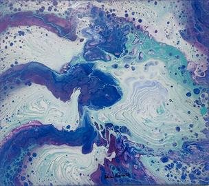 Fluid Art Quadro moderno astratto e colorato