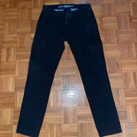 Pantalone cargo nero