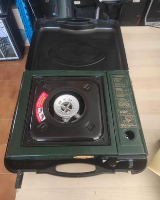 Barbecue a Gas - fuoco da campeggio con giglia